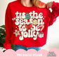 Tis The Season To Be Jolly Png Digital Design, Christmas Shirt Design, Trending Sublimation Png, Coquette Christmas Files Instant Download