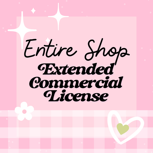 Extended Commercial License Entire Shop