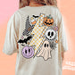 Retro Halloween Png Shirt Design, Spooky Season Png, Checkered Lightning, Retro Smiley Sublimation, Halloween Sublimation Shirt Png