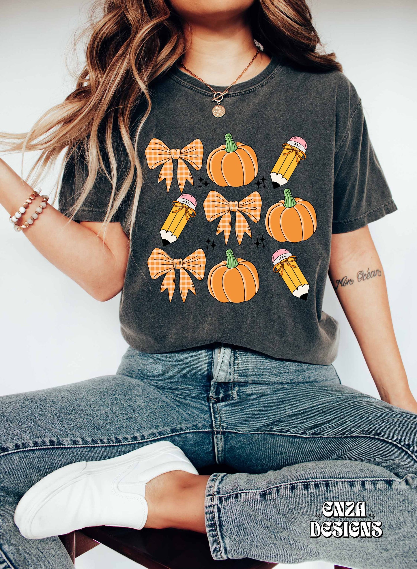 Fall Teacher Png Design For Sublimation Digital Download, Pumpkin Season Png, Fall Vibes Trendy Png Shirt Designs, Fall Coquette Teacher Png