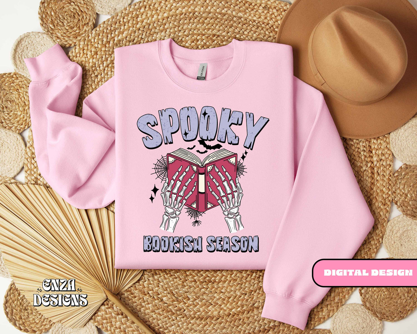 Violet Spooky Bookish Season Png, Halloween Bookish Png Design, Fall Book Lover Png Design For Sublimation Dtf UVDtf, Trendy Skeleton Png Designs For Shirts (Copy)