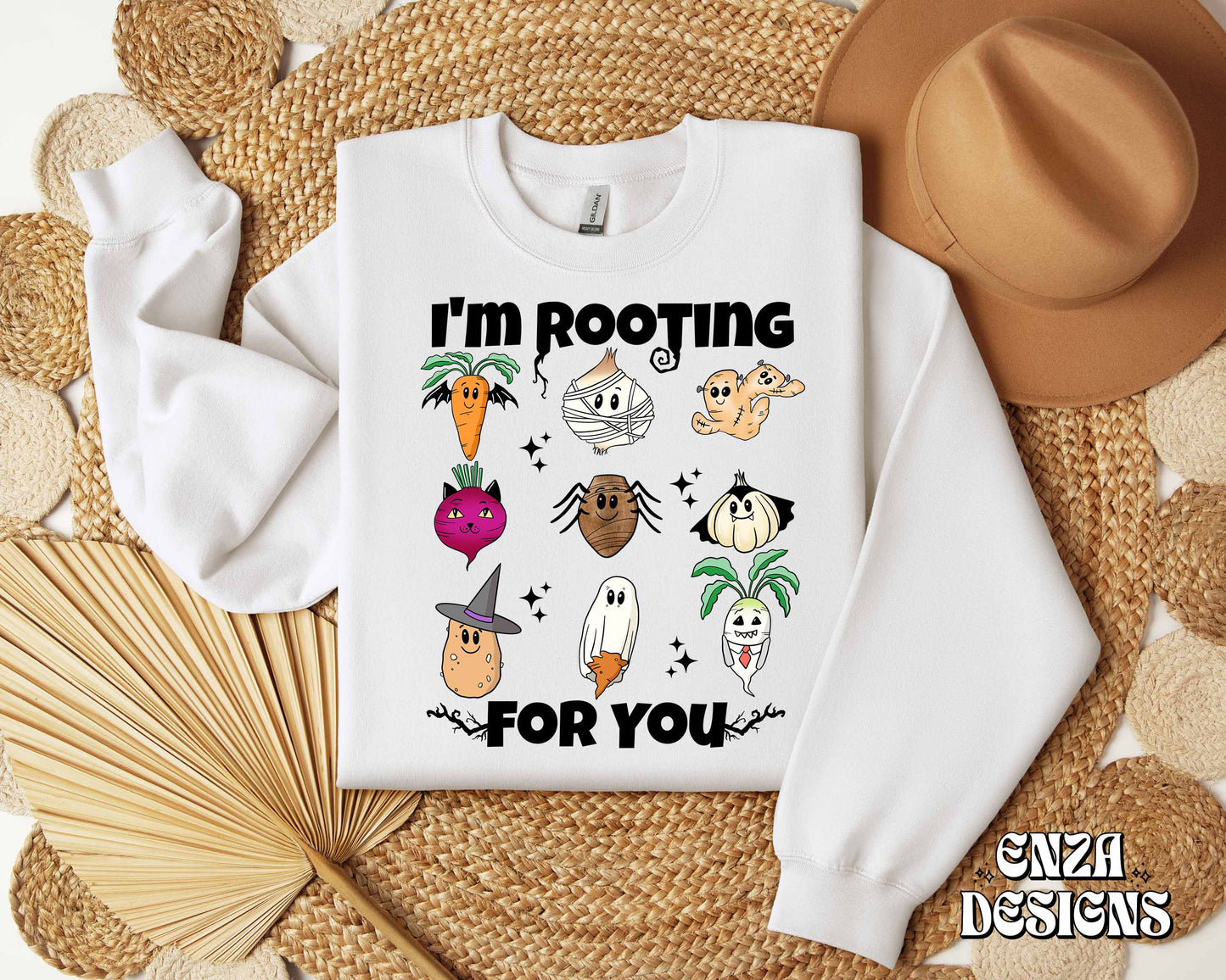 I'm Rooting For You Png, Funny Halloween Roots Png, Gardening Png, Vegetables Fall Png, Trendy Halloween Png Sublimation Digital Designs