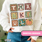 Thankful Png, Trendy Thanksgiving Design Fall Png Design For Sublimation Dtf UVDtf, Autumn Png Designs For Shirts