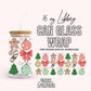 Christmas Ornaments 16 oz Libbey Can Glass Wrap Png Digital Download, Holiday Libbey Can Wrap Png Uv Dtf designs, Gingerbread Libbey Cup Png