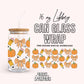 Fall Teacher Pumpkin Pencil 16 oz Libbey Can Glass Wrap Png Digital Download, Libbey Can Wrap Png Autumn Uv Dtf Design Fall Libbey Cup Png