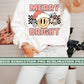 Christmas Png, Merry and Bright Png, Retro Christmas Png, Checkered Smiley Png, Christmas Sublimation, Holidays Png