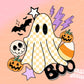 Ghost Png, Halloween Png, Collage Png, Spooky Season Png, Checkered Ghost, Retro Halloween Png, Sublimation Png Designs, Boy Halloween Png