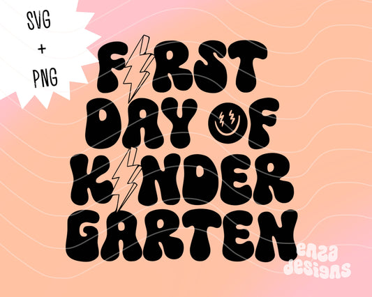 First Day Of Kindergarten Svg, Kindergarten Svg, First Day Of School, Kindergarten Teacher Svg, Kindergarten Cut Files For Cricut