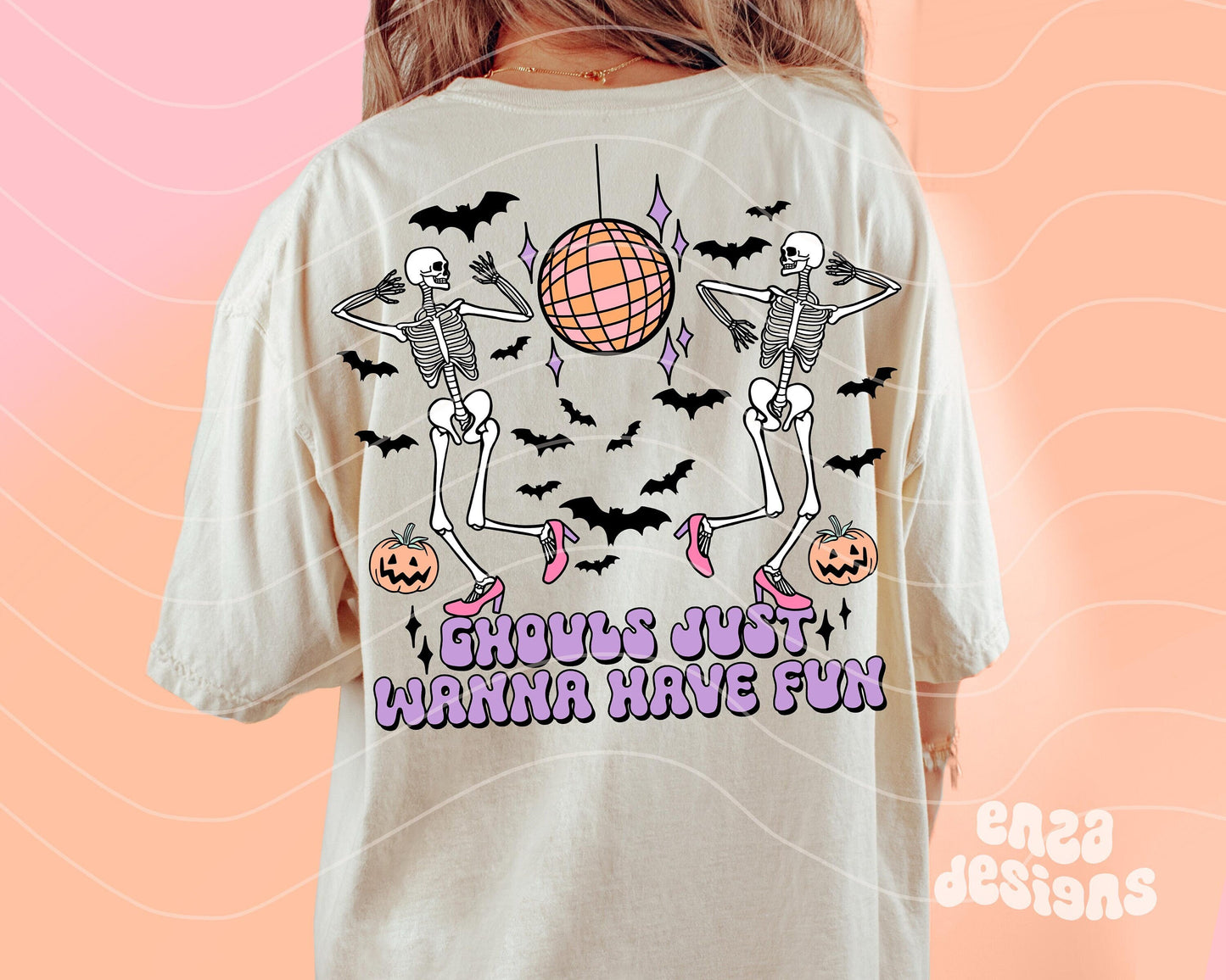 Halloween Shirt Design, Ghouls Just Wanna Have Fun Png, Groovy Halloween Png, Western Halloween Png, Halloween Sublimation Designs