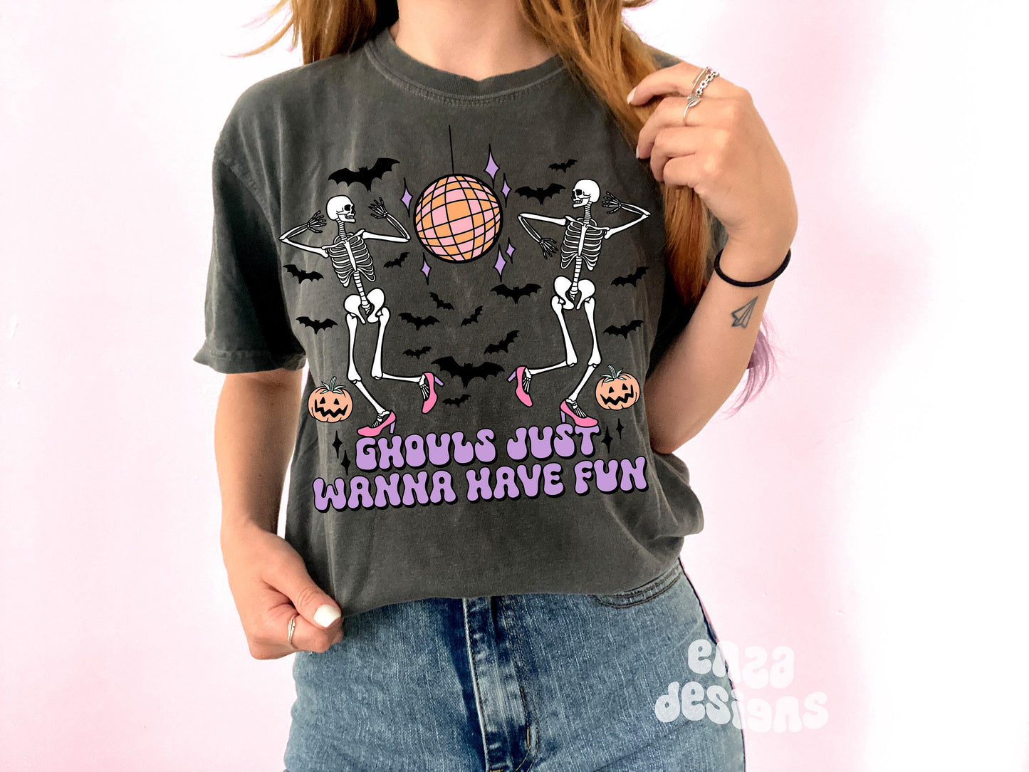 Halloween Shirt Design, Ghouls Just Wanna Have Fun Png, Groovy Halloween Png, Western Halloween Png, Halloween Sublimation Designs