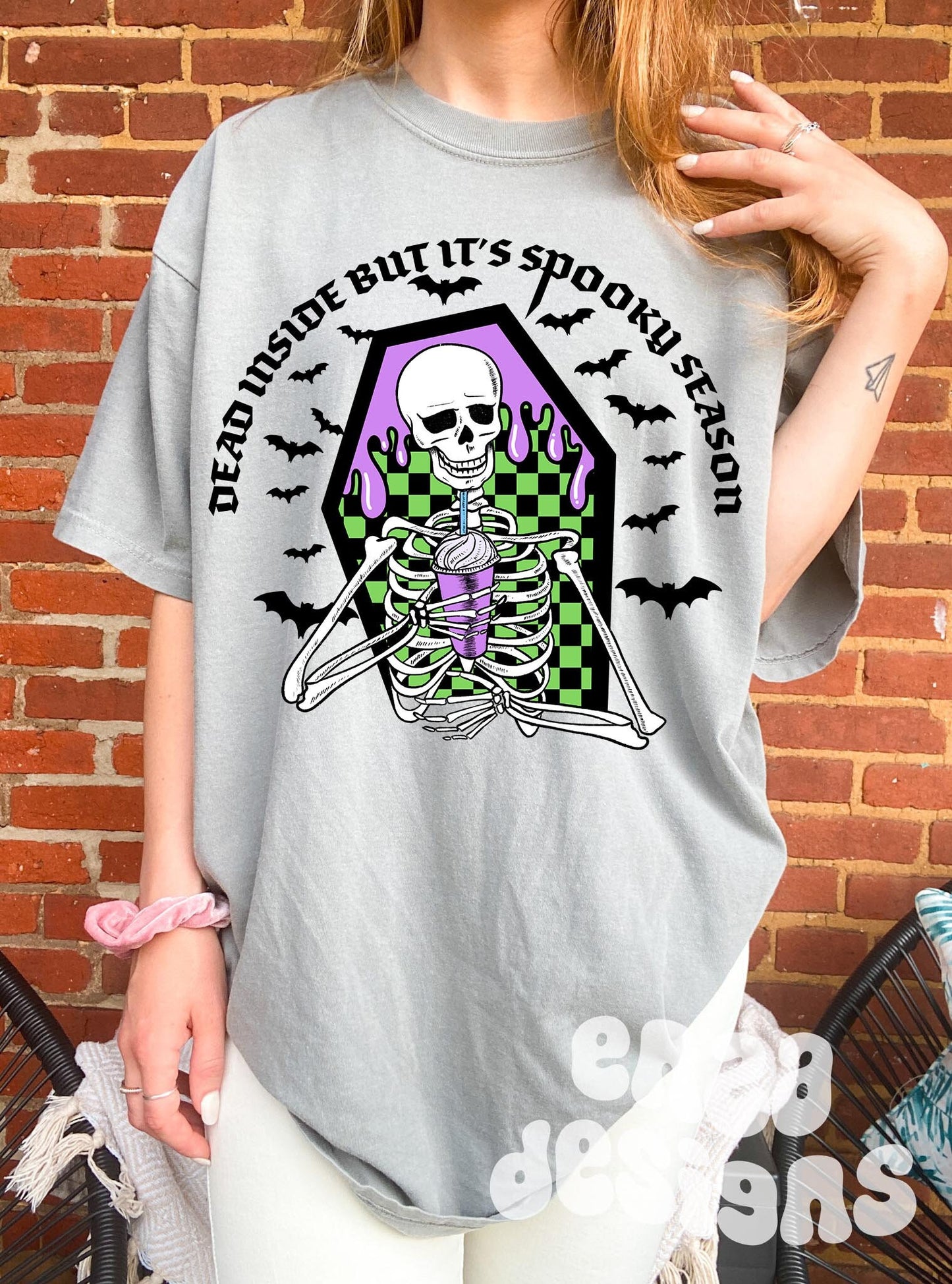 Dead Inside But It's Spooky Season Png, Skeleton Png, Funny Halloween Png, Halloween Png, Skeleton Png, Halloween Sublimation Png File