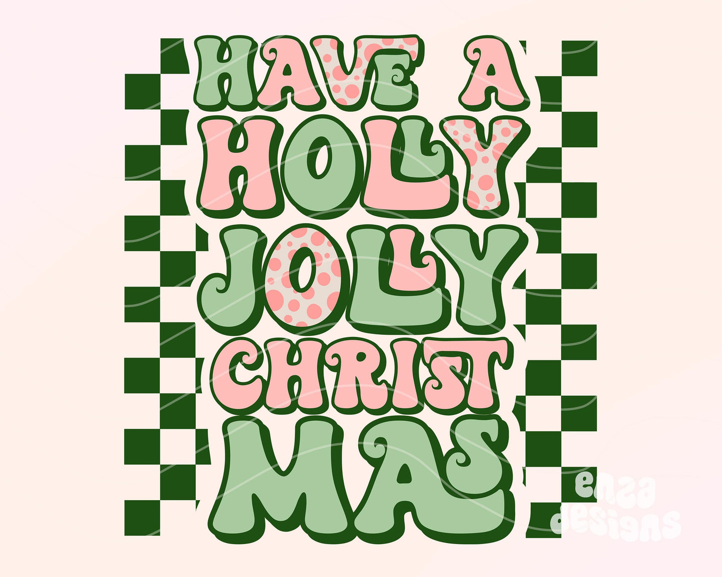 Have a Holly Jolly Christmas Png, Retro Christmas Png, Checkered Christmas Png, Kids Christmas Shirt Design, Christmas Sublimation Designs