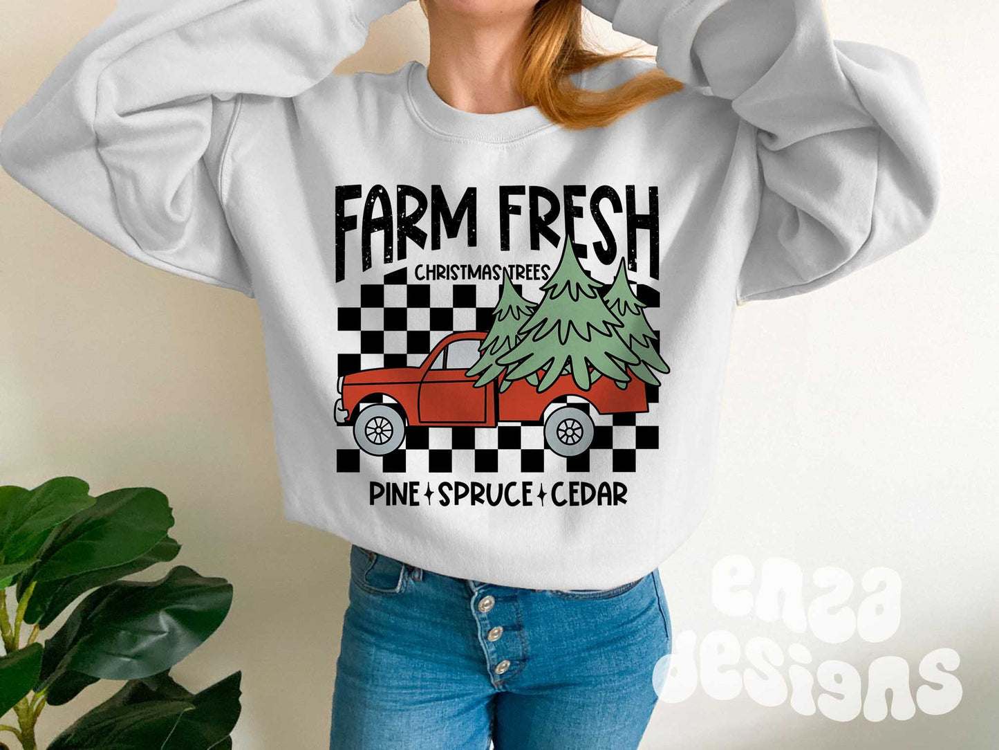 Farm Fresh Christmas Trees Png, Farm Fresh Truck Png, Retro Christmas Png, Vintage Christmas Png, Christmas Trees Pngs Shirt Designs